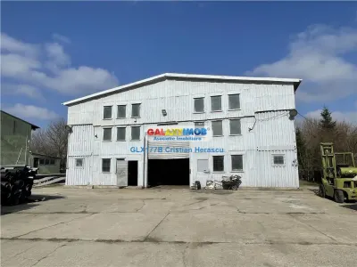 Hala 400 mp Pod Rulant 2T Birouri 100 mp Platforma Betonata 2500 mp - Chitila