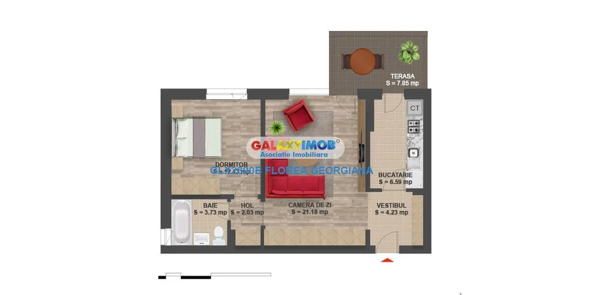 Apartament 2 camere de vanzare Greenfield Residence - foto 16