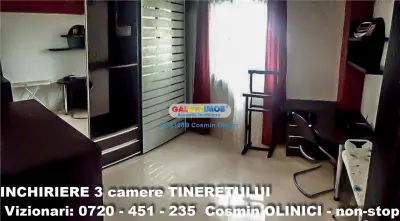 Inchiriere 3 camere Tineretului - langa metrou - 87 mp - etaj 9 - foto 5