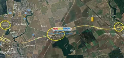 Teren Moara Vlasiei 65000 mp Industrial utilitati apropiere Nod A3 - foto 3