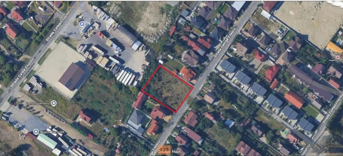 Teren intravilan 2174 mp | Front 40 ml | Str. George Enescu – Bistrita - foto 5