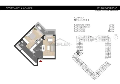 Comision 0! Apartament 2 camere  ZONA DE NORD complex Atria - Bucuresti