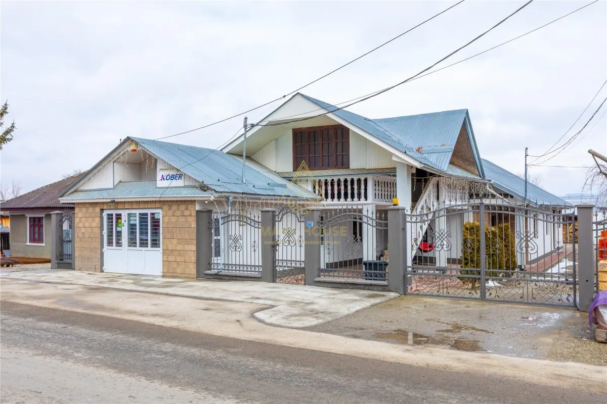 Casa P+M, teren 1500 mp + Afacere de Vanzare, com. Blagesti - foto 1