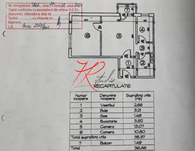 Vanzare apartament 2 camere la 5 minute de Piata Sudului - foto 3