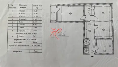 Vanzare apartament 3 camere Doamna ghica - Bucuresti