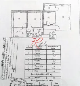Vanzare apartament 3 camere Teiul Doamnei - foto 3