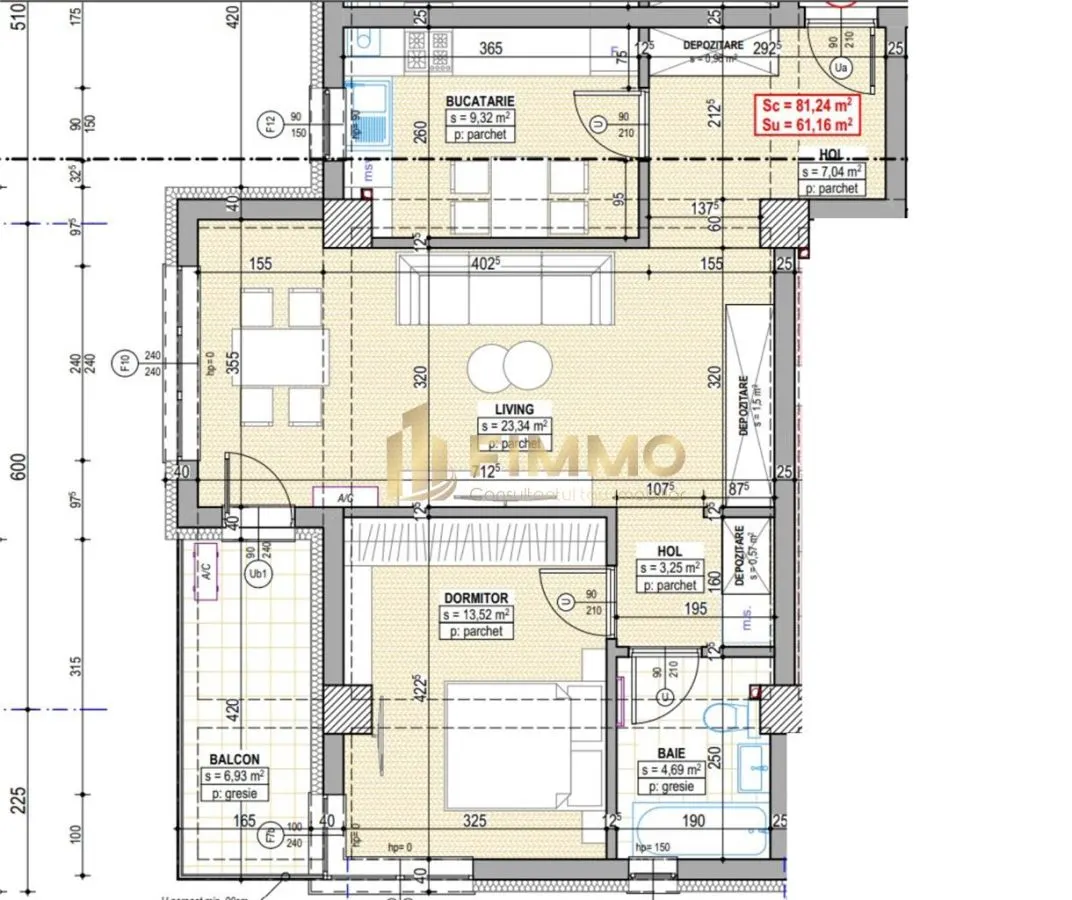 Apartamente tip 2.1 | 61mp | Bloc nou | Traian Vuia | ID:1133 - foto 2