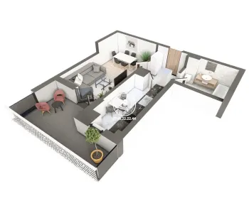 Apartament Nou 1 camere  de vanzare  Galata, - foto 2
