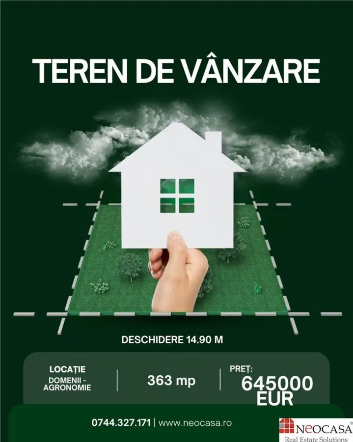 AGRONOMIE - 363 MP, DESCHIDERE 14,90 M, CASA S+P+1+M! - foto 1