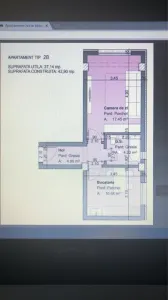 Apartament o camera de vanzare 37 mp utili + Loc parcare inclus! - foto 7