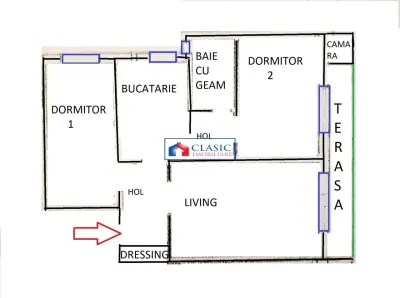 Vanzare apartament 3 camere decomandat Gheorgheni zona Parcului Detunata, Cluj-Napoca - foto 14
