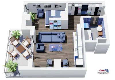 Apartament 1 Camera Tip A1.4 de Vanzare in Ansamblul Green Residence - foto 3