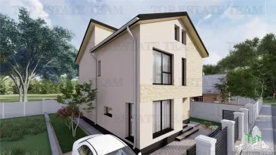 Vila  moderna, individuala cu 4 camere , 3 bai , Living , terasa acoperita, incalzilre in pardoseala, 2 locuri de parcare, Prel Ghencea, Bragadiru - foto 3