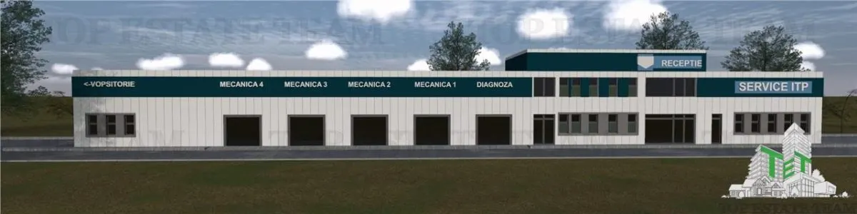 Hala industriala, pretabila, fabrica, productie, service auto, 2170mp teren, 596mp utili constructie, 50kw, Domnesti Ianga Linia de Centura - foto 2