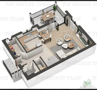 Vila individuala cuplata, in complex rezidential modern, cu 4 camere, toate utilitatile, Drumul Taberei, zona Valea Oltului 5 minute de metrou - foto 6
