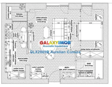 Apartament 2 camere pentru inchiriat Pipera Cloud9 - foto 7
