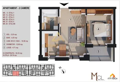 Apartamente NOI direct de la dezvoltator / 1, 2, 3 camere / Comision 0% - foto 13
