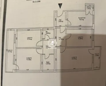 Apartament 4 camere Zona Billa - foto 9