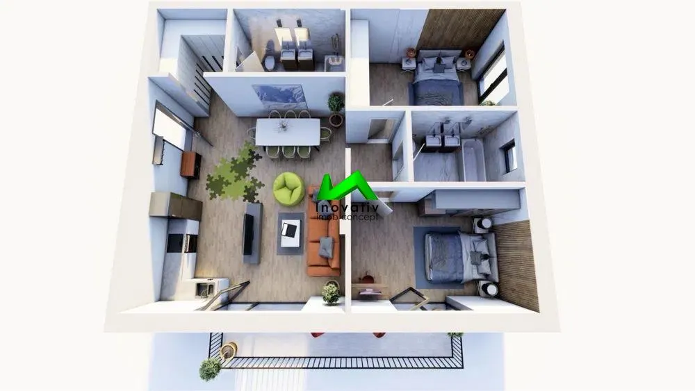 Apartamente de vanzare 3 camere Sibiu Cart Arhitectilor - foto 2