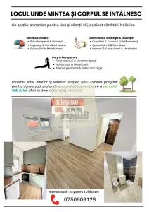 Garsoniera renovata 2026 | 30mp | pretabil cabinet | birou | zona Sub Arini - Sibiu