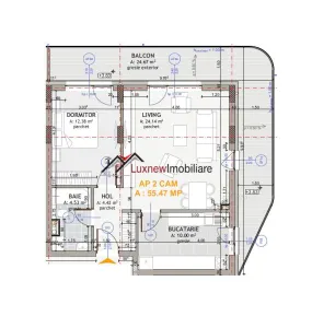 Apartament mobilat si utilat, 55,5 mp plus terasa 25 mp, la cheie in Floresti. - foto 10