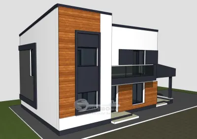 Teren cu autorizatie pentru vila 5 camere, 3 bai, P+1E, de vanzare in Valea Adanca Iasi - foto 2