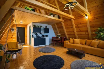 In incantare peisagistica,rafinata cabana, echipata,Moieciu,Bran,Brasov - foto 5