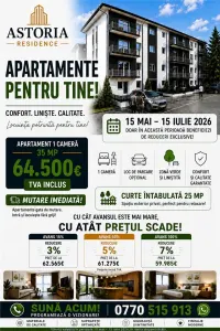 ASTORIA RESIDENCE  1 camera 34 mp curte 25 mp + PARCARE    Lunca Cetatuii - Iasi