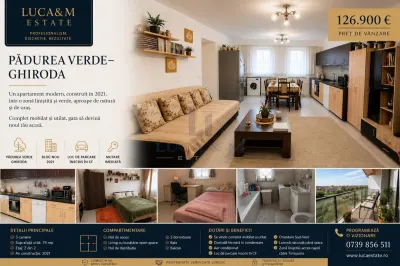 Apartament 3 camere , Padurea Verde – Ghiroda , 75 mp - Ghiroda