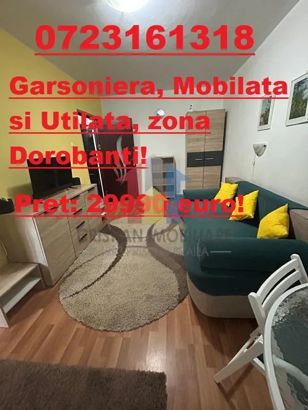 MERITA VAZUTA! Garsoniera, zona Dorobanti, MOBILATA si UTILATA! - foto 1