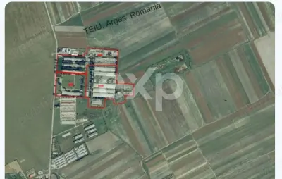 Teren industrial intravilan – 12 ha – toate utilitățile – Teiu, Argeș - Teiu