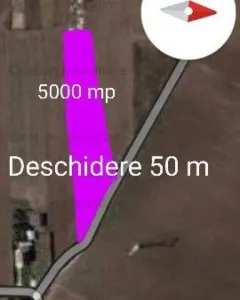 Teren 5000 mp,deschidere 50m Bine Pozitionat Cazasu, 25E/mp - Cazasu