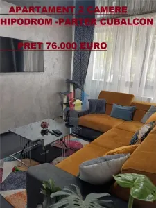 RENOVAT ! AP 2 camere Hipodrom,Parter cu balcon - Braila