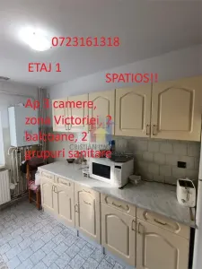 ETAJ  1, Ap 3 camere zona Garii, SPATIOS, 2 vederi, 2 balcoane - Braila