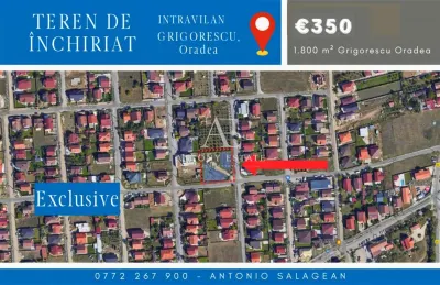 Antony Estate | Teren Intravilan de inchiriat - Grigorescu, Oradea - Oradea