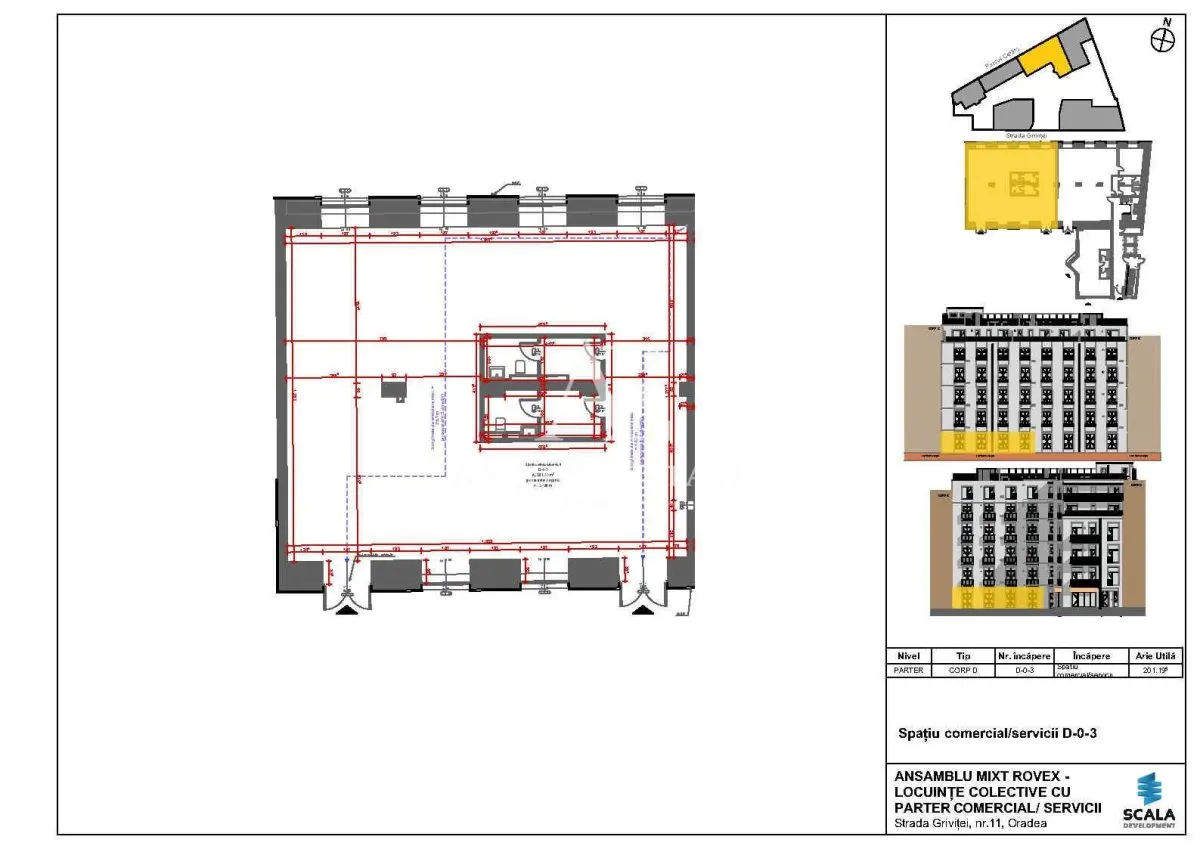Antony Estate | Spatiu comercial central in ansamblul Scala Cetate - D-0-3 - Oradea - foto 1