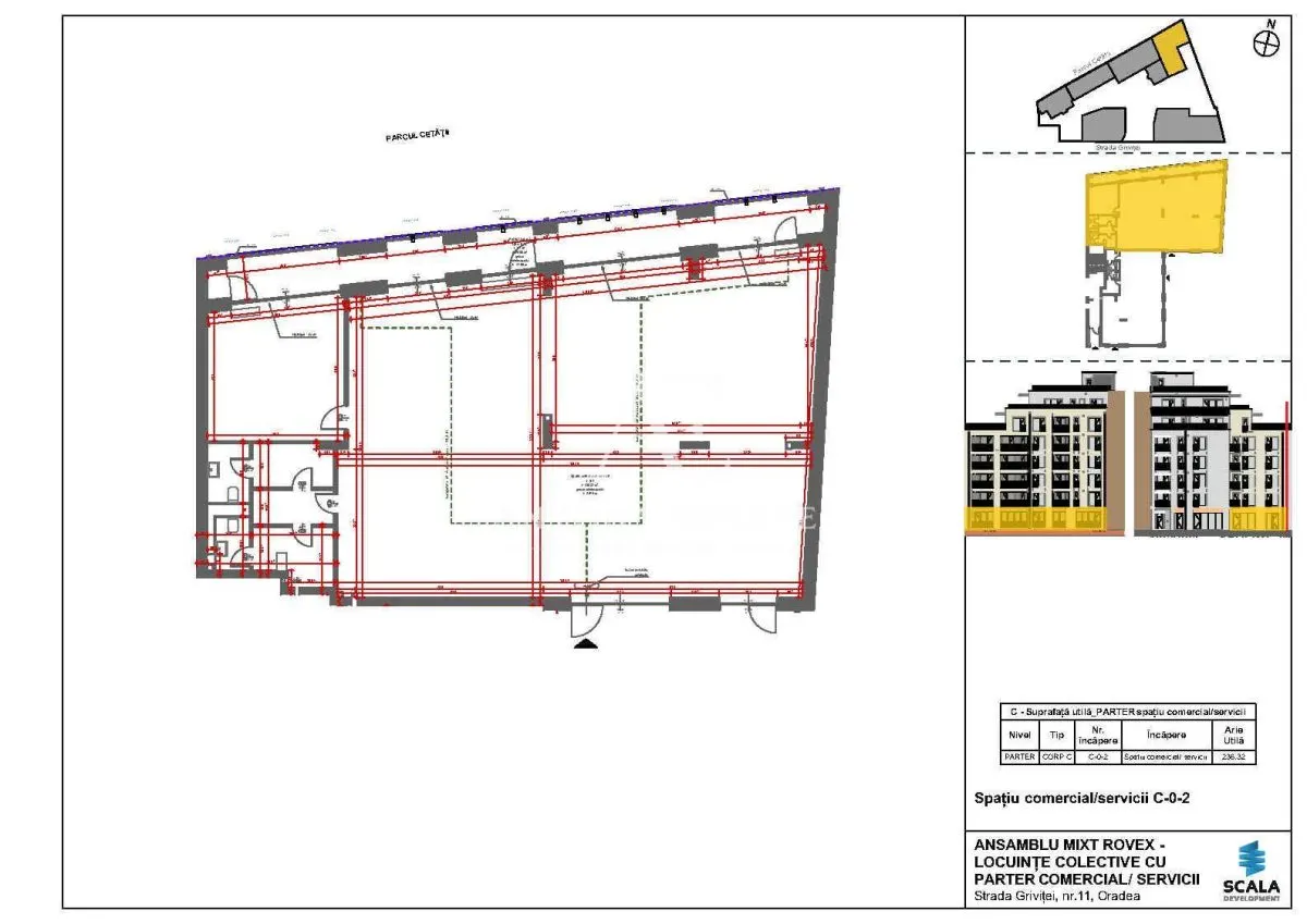 Antony Estate | Spatiu comercial central in ansamblul Scala Cetate - C-0-2 - Oradea - foto 1