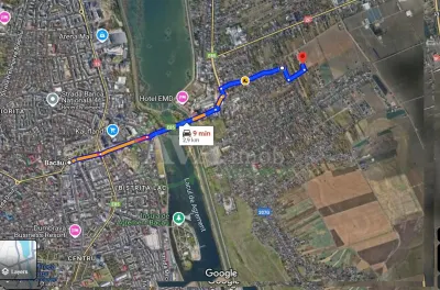 Teren intravilan,  613 mp, deschidere 22 ml, zona Serbanesti - Bacau