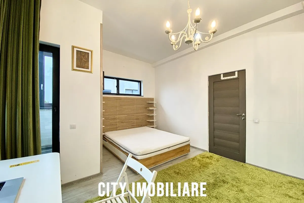 Duplex premium cu 4 camere, sistem fotovoltaic 8,7 kW si 300 mp teren ,White House, Floresti - foto 16