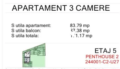 Apartament de 3 camere tip penthouse Carol Viilor - foto 7
