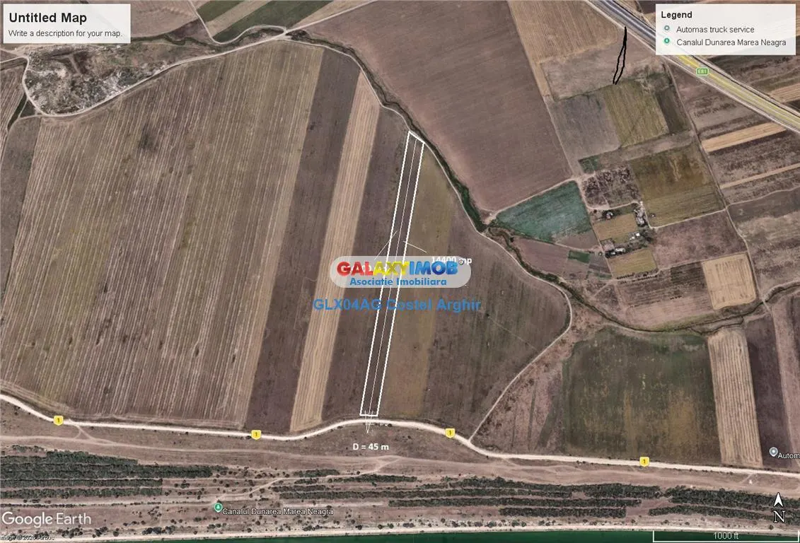 Vindem teren extravilan 28800 mp in Cumpana - Canal - foto 1