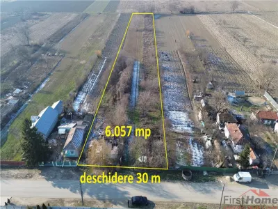 Teren 6.057 mp in Radulesti cu deschidere 30 metri la asfalt - Radulesti