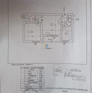 Apartament doua camere semicentral, zona Ramada, etaj intermediar - Pitesti
