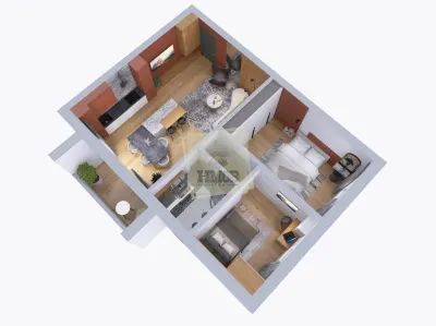 Apartament 3 camere etajul 1 in bloc cu lift si parcare in Gusterita - foto 5