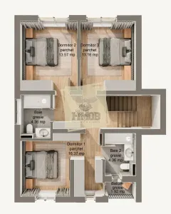 Casa cu 5 camere 3 bai si 340 mp teren in  Sura Mare - foto 7
