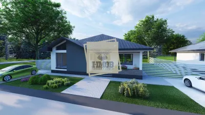 Casa cu 4 camere 2 bai si 500 mp teren in  Sura Mica - Sura Mica