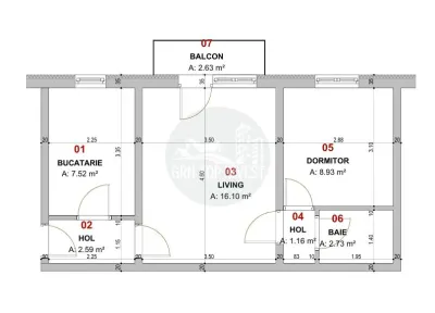 Apartament 2 camere cu balcon zona Cedonia - foto 8