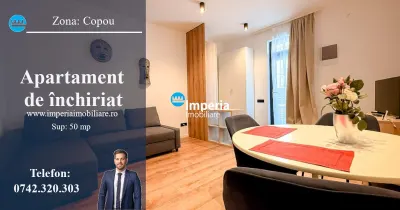 Apartament 2 cam, open space, de inchiriat zona Copou - Iasi