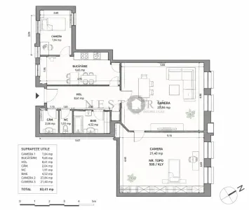 Apartament 3 camere|ultracentral|Universitatii|UMF - foto 19