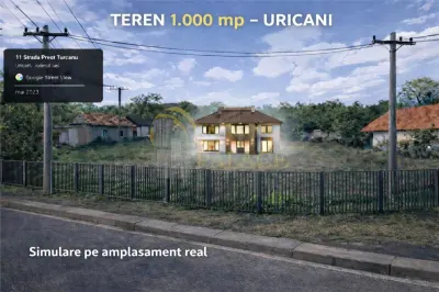 Teren intravilan 1000 mp | Deschidere 26 ml | Uricani – Miroslava - foto 2